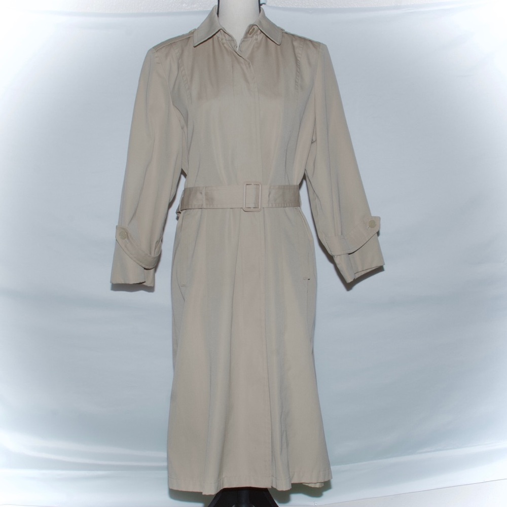 Vintage London Towne Trench Coat Sz 12P